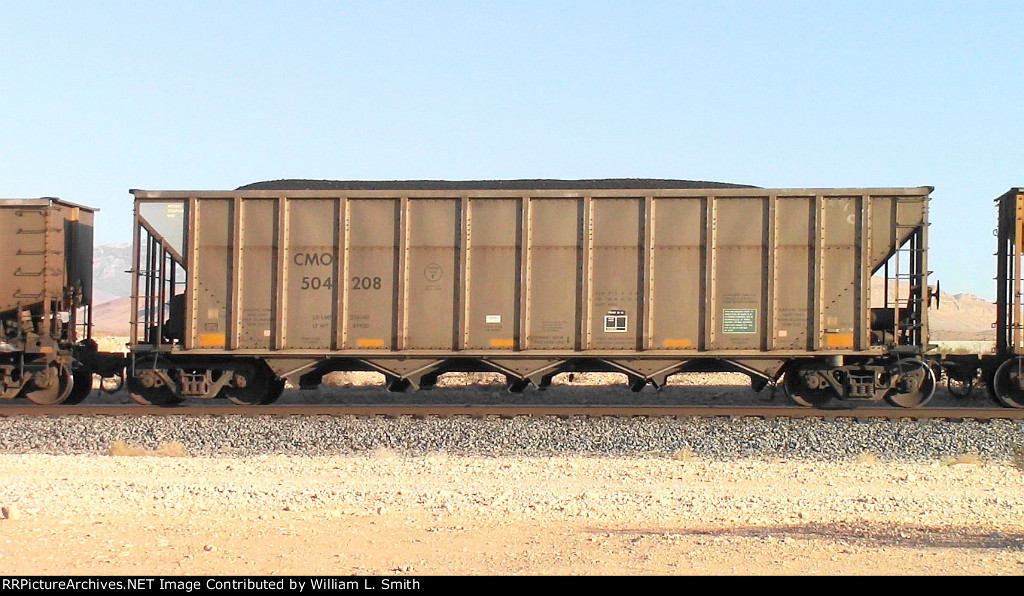 WB Loaded Coal Hooper Frt at Erie NV W-Pshr -38